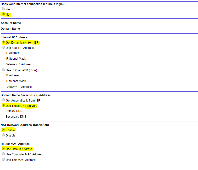 Netgear Manual Mac Address